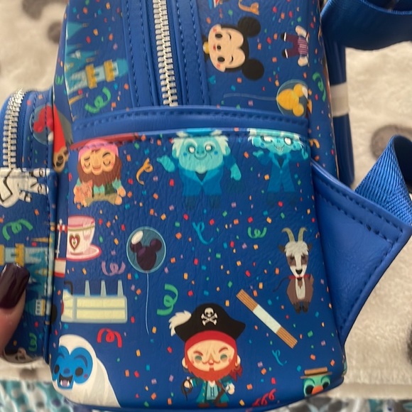 Disney Loungefly Chibi Icon Backpack/Card Holder - Picture 5 of 12